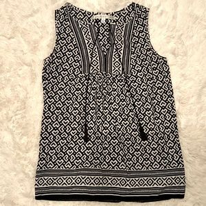 Max Studio Women's Sleeveless Jersey Lace Up Top S